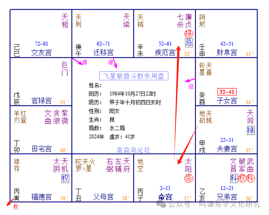 廉贞化忌在命宫