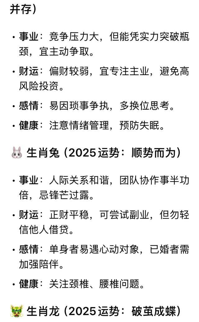 十二生肖运势