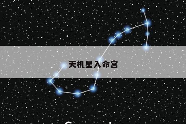 天机星入命宫
