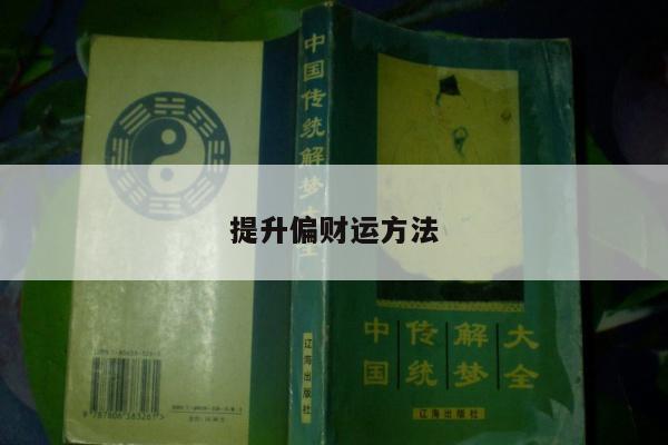 提升偏财运方法
