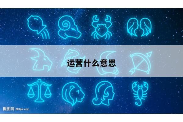 运营什么意思
