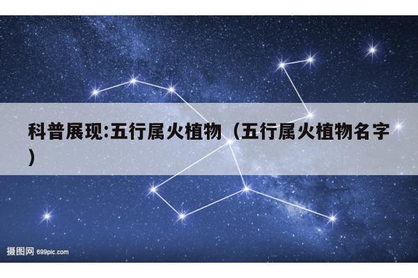 科普展现:五行属火植物（五行属火植物名字）