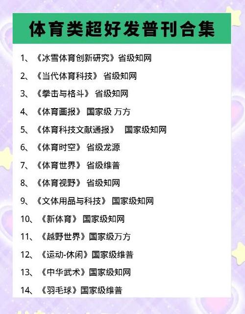 中文体育类期刊,中文体育类期刊有哪些